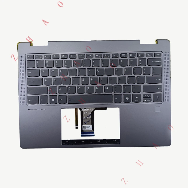 Z 5CB1N96877 Palmrest Case w/ US Backlit Keyboard FP For Yoga 7 2-in-1 14AHP9 83DK
Z 5CB1N96877 Palmrest Case w/ US Backlit Keyboard FP For Yoga 7 2-in-1 14AHP9 83DK