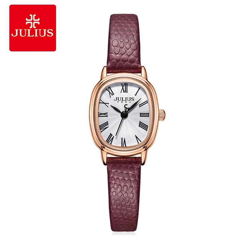 Julius Watch JA-1301 Crocodile Genuine Leather Women Slim Oval Face Casual Wristwatch Gift Relojes
Julius Watch JA-1301 Crocodile Genuine Leather Women Slim Oval Face Casual Wristwatch Gift Relojes