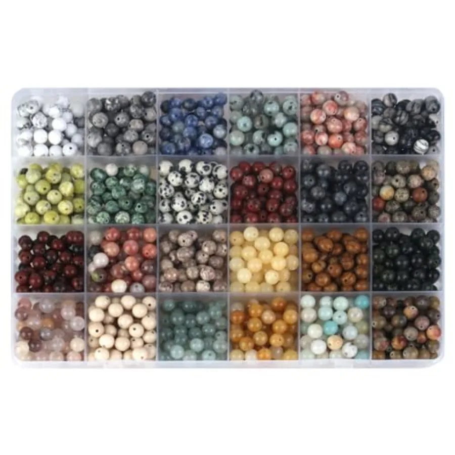 1200pcs 6mm Natural Round Stone Beads Multi-color Crystal Energy Stone Loose Gemstone Accessories Hole Size 1mm DIY Smooth Bead
1200pcs 6mm Natural Round Stone Beads Multi-color Crystal Energy Stone Loose Gemstone Accessories Hole Size 1mm DIY Smooth Bead