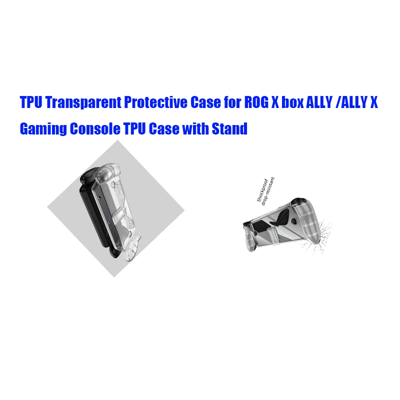 TPU Transparent Protective Case for ROG X box ALLY /ALLY X Gaming Console TPU Case with Stand
TPU Transparent Protective Case for ROG X box ALLY /ALLY X Gaming Console TPU Case with Stand