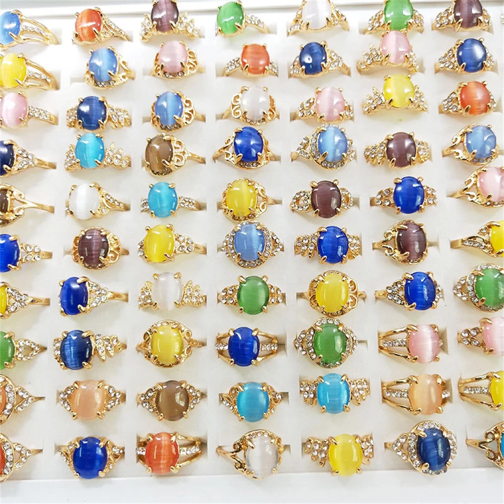 10Pcs/Lot Mix Opals Stone Ring for Women Wholesale Rose Gold Color Wedding Engagement Charm Jewelry Party Accessories Anillos
10Pcs/Lot Mix Opals Stone Ring for Women Wholesale Rose Gold Color Wedding Engagement Charm Jewelry Party Accessories Anillos