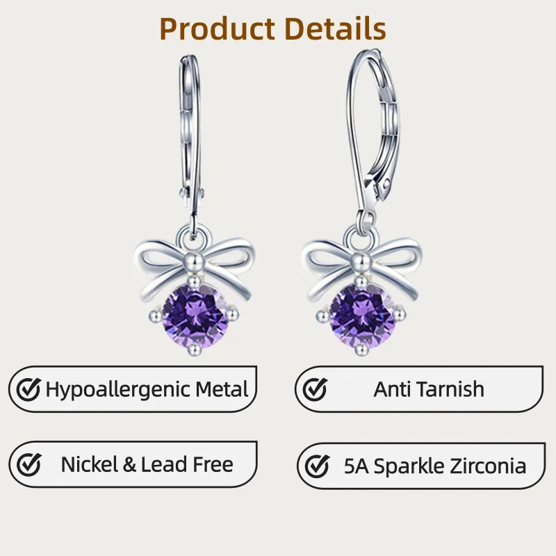 LAMVOICE jewelry for women/christmas gift for high quality jewelry Hypoallergenic hook earring earrings with 1 carat zirconia
LAMVOICE jewelry for women/christmas gift for high quality jewelry Hypoallergenic hook earring earrings with 1 carat zirconia