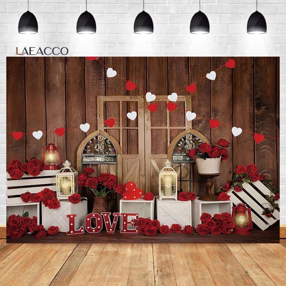 Laeacco Happy Valentine's Day Photography Backdrop Rustic Wood Board Red Rose Flower Love Heart Couple Portrait Photo Background
Laeacco Happy Valentine's Day Photography Backdrop Rustic Wood Board Red Rose Flower Love Heart Couple Portrait Photo Background