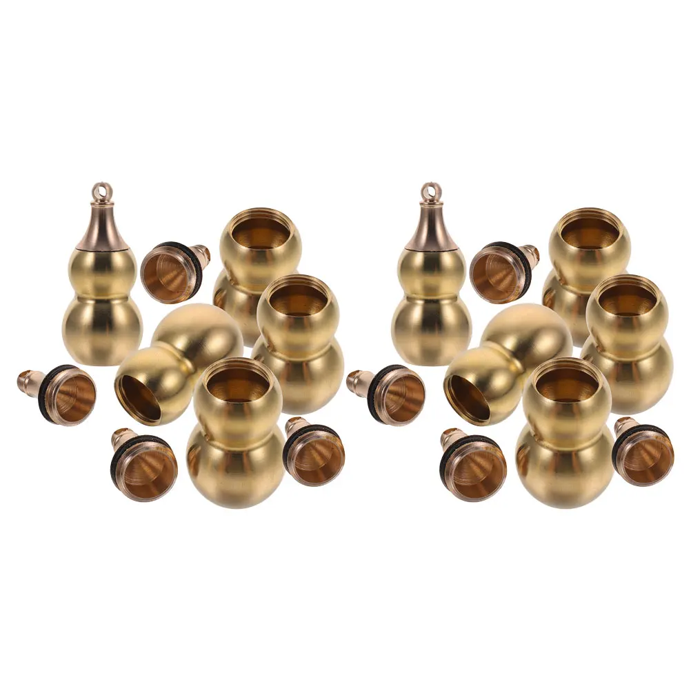 10 Pcs Creative Copper Gourd Pendant Brass Lucky Ornament Chinese Style Decorative Ornaments Keychain Charm
10 Pcs Creative Copper Gourd Pendant Brass Lucky Ornament Chinese Style Decorative Ornaments Keychain Charm