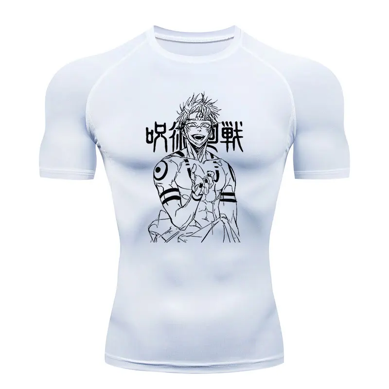 Anime Compression T-shirt Men Running Sport Short Tee Shirt Male Gym Fitness Bodybuilding Workout Tops Clothing
Anime Compression T-shirt Men Running Sport Short Tee Shirt Male Gym Fitness Bodybuilding Workout Tops Clothing