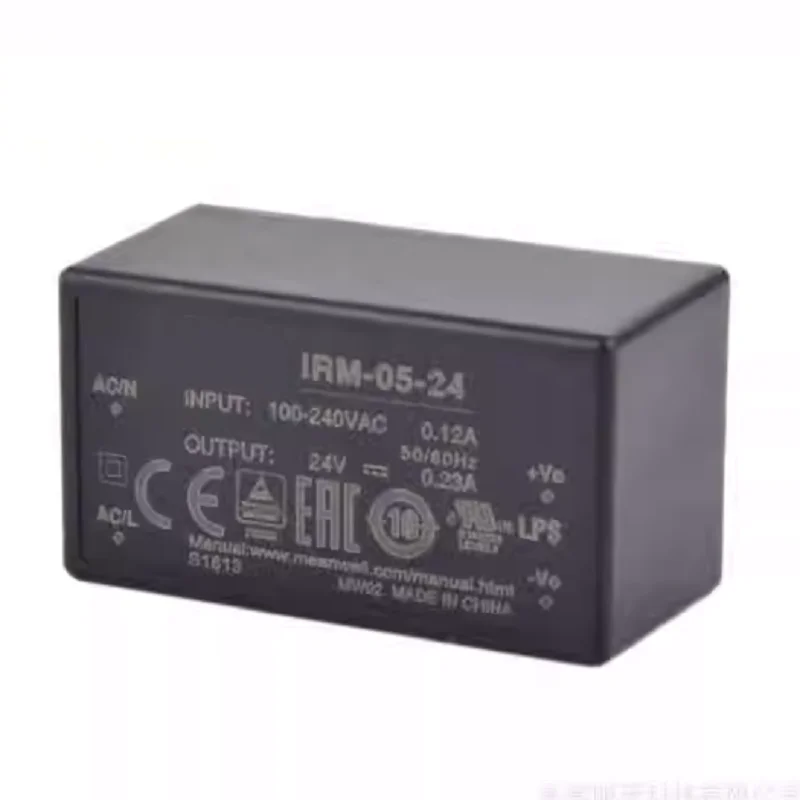 Блоки питания - Встраиваемые преобразователи AC/DC в корпусе IRM-05-24, 1 выход, 24В 230мА, вход 85 ~ 305 В переменного тока, 120 ~ 430 В постоянного тока
Блоки питания - Встраиваемые преобразователи AC/DC в корпусе IRM-05-24, 1 выход, 24В 230мА, вход 85 ~ 305 В переменного тока, 120 ~ 430 В постоянного тока