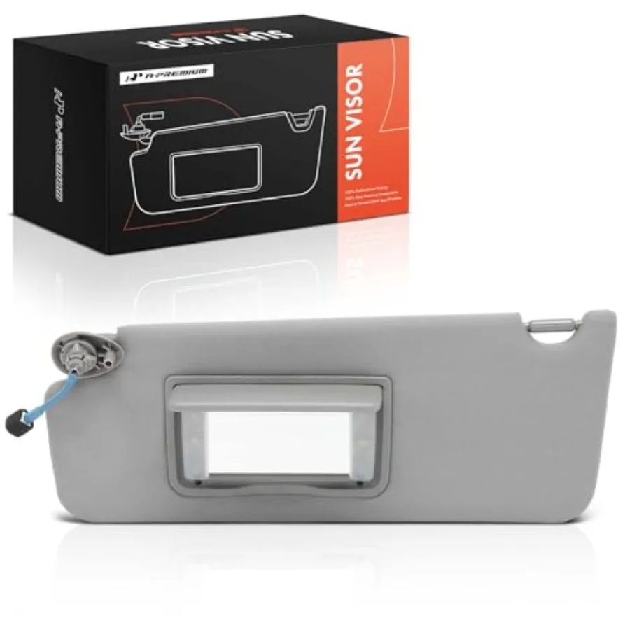 Left Driver Side Sun Visor Compatible with Honda Pilot 2016-2022 Ridgeline 2017-2022 - with Vanity Mirror with Vanity Light Gra
Left Driver Side Sun Visor Compatible with Honda Pilot 2016-2022 Ridgeline 2017-2022 - with Vanity Mirror with Vanity Light Gra