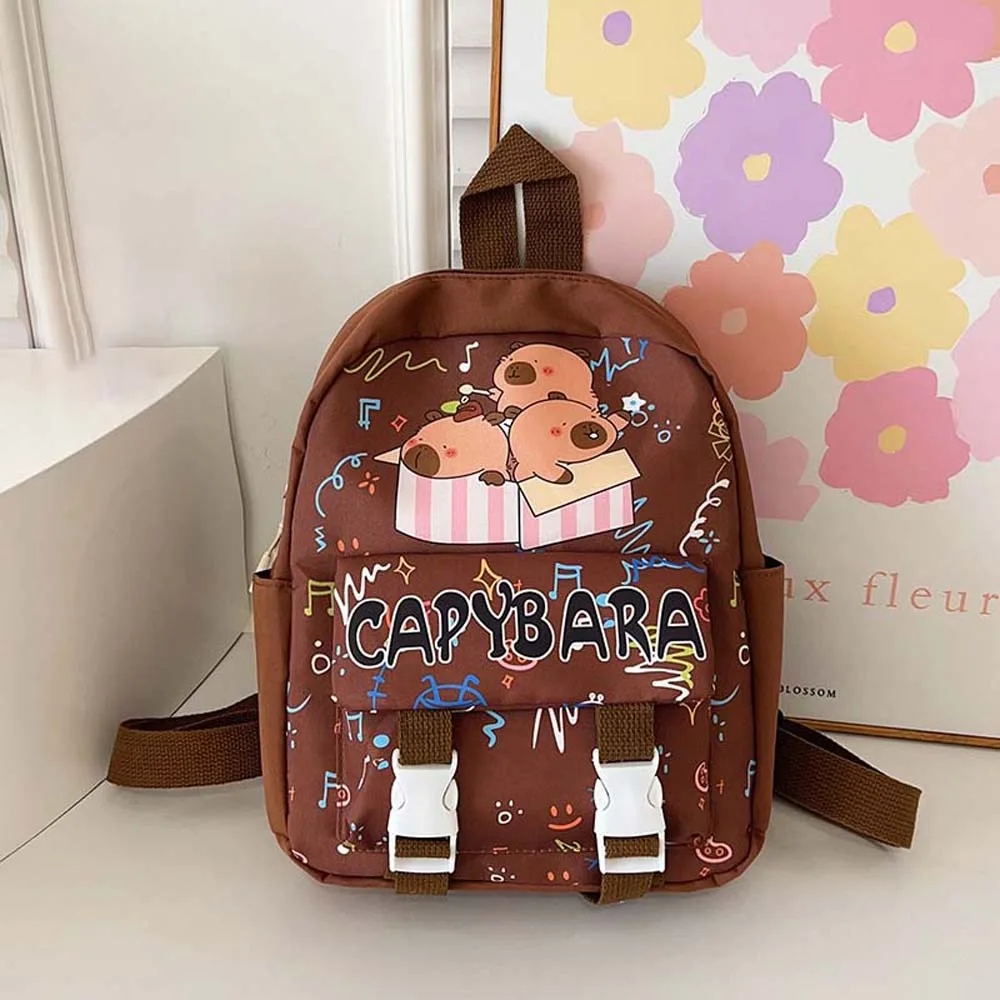 Thickened Capybara Backpack Nylon Wide Straps Cartoon Animal Daypack Lightweight Multi Functional Large Capacity School Bag 
Thickened Capybara Backpack Nylon Wide Straps Cartoon Animal Daypack Lightweight Multi Functional Large Capacity School Bag