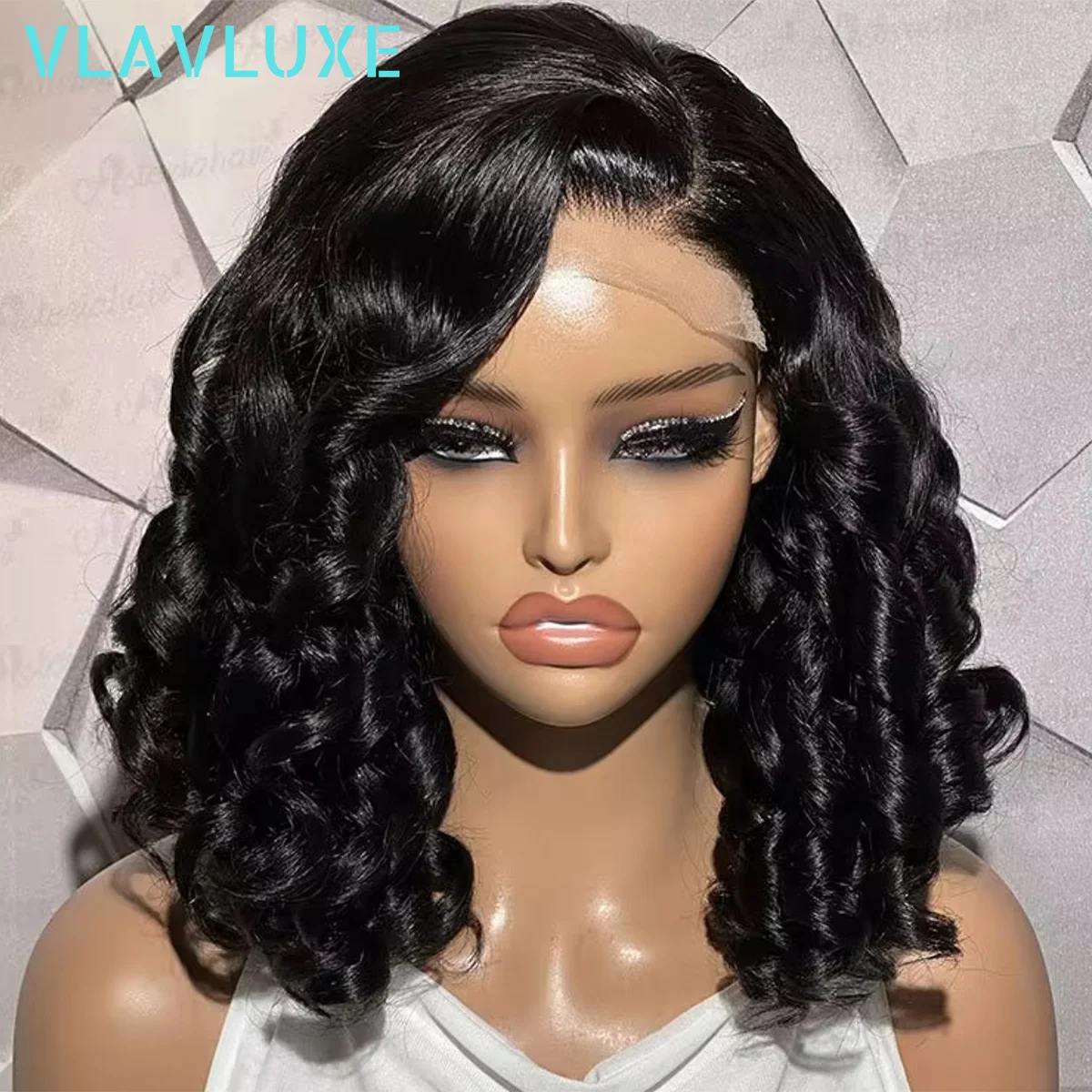 Bouncy Curly Glueless Wig 400 Density 360 HD Transparent Lace Frontal Wig Bouncy Wave Wig with Human Hair Natural For Women
Bouncy Curly Glueless Wig 400 Density 360 HD Transparent Lace Frontal Wig Bouncy Wave Wig with Human Hair Natural For Women