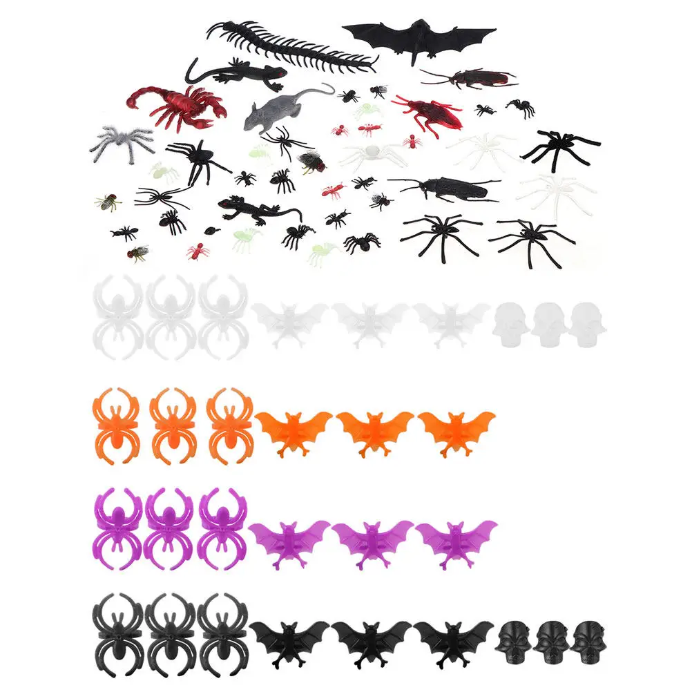 74pcs Plastic Bugs Fake Spiders Scorpion Bat Halloween Simulation Tricky Toys for Halloween Party (44pcs Simulation Bugs, 30pcs
74pcs Plastic Bugs Fake Spiders Scorpion Bat Halloween Simulation Tricky Toys for Halloween Party (44pcs Simulation Bugs, 30pcs