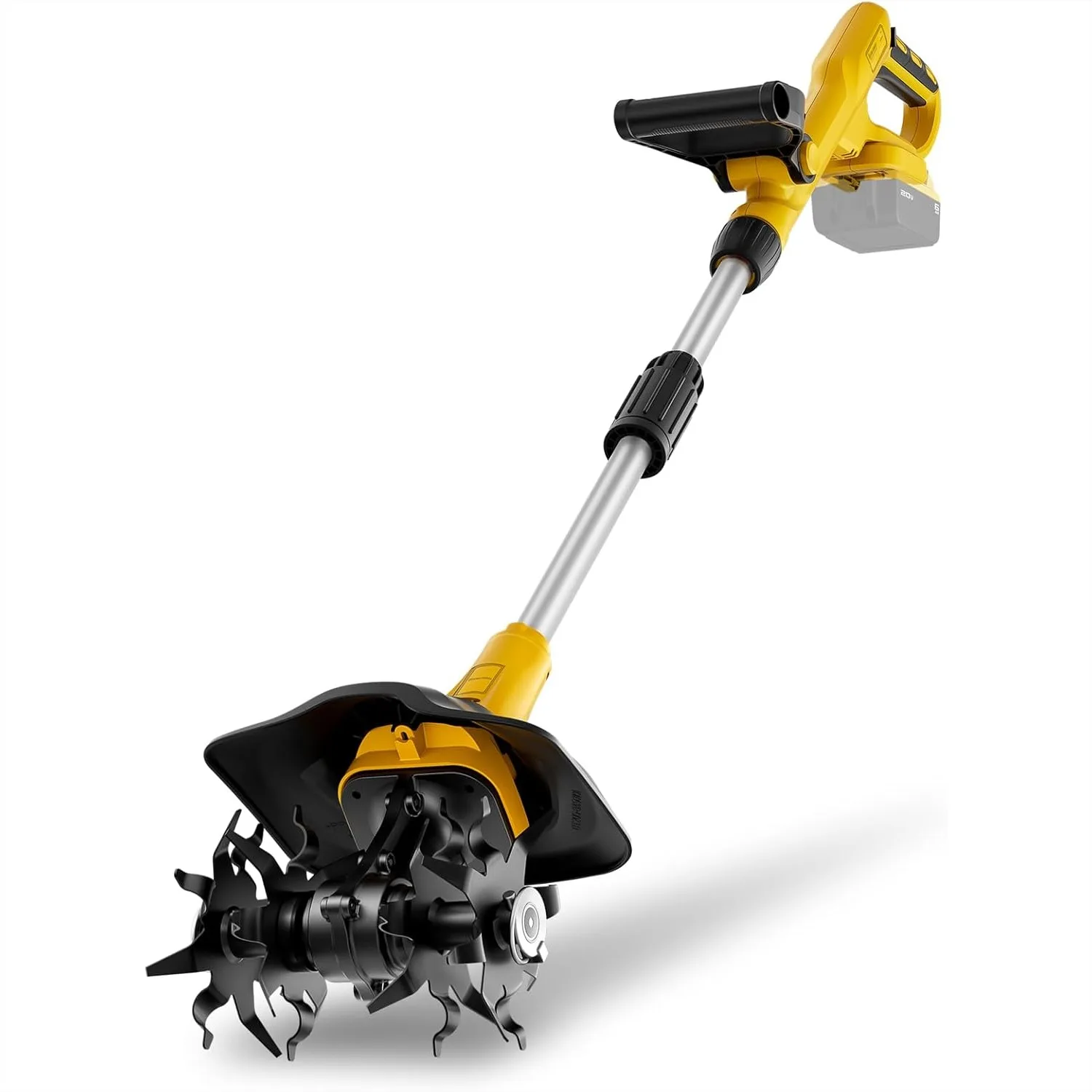 Cordless Garden Tiller Cultivator, 360 RPM High Torque, 9" x 7" Tilling Capacity, Lightweight Soil Tool for Weeding, Compatible
Cordless Garden Tiller Cultivator, 360 RPM High Torque, 9" x 7" Tilling Capacity, Lightweight Soil Tool for Weeding, Compatible