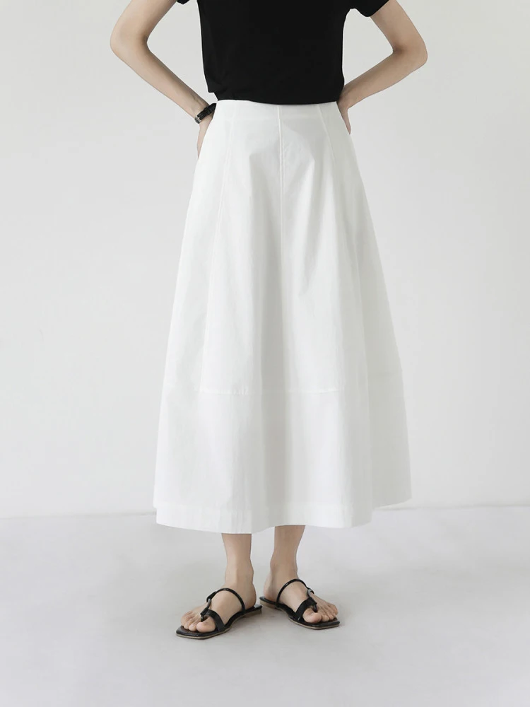 Summer New High Waist A-Line White Skirt Women's Casual Style Fashionable Half-length Skirts Elegant Atmosphere
Summer New High Waist A-Line White Skirt Women's Casual Style Fashionable Half-length Skirts Elegant Atmosphere