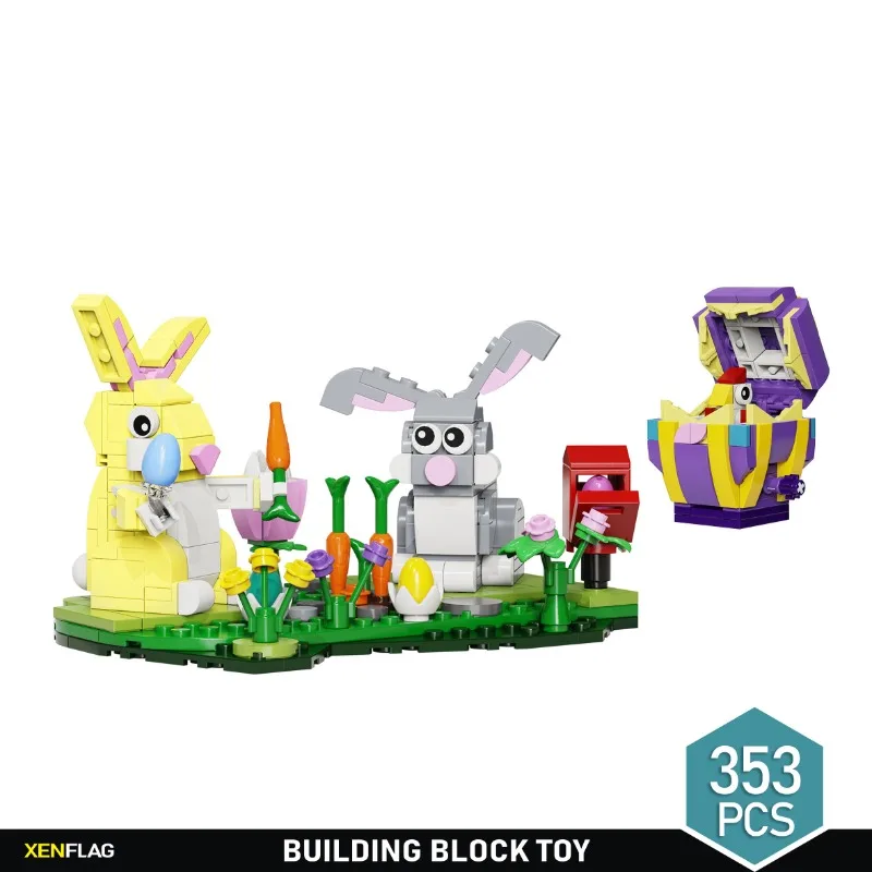 Creative Design Easter Bunny Building block children's DIY puzzle toy decoration model gift
Creative Design Easter Bunny Building block children's DIY puzzle toy decoration model gift