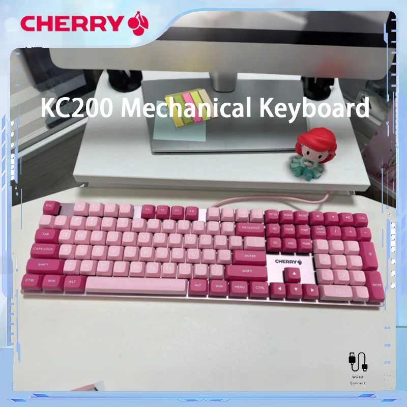 Механическая клавиатура CHERRY KC200 на заказ — 108 клавиш, колпачки для клавиш из ПБТ с защитой от ореолов для офиса/игрового ПК/ноутбука, механическая клавиатура
Механическая клавиатура CHERRY KC200 на заказ — 108 клавиш, колпачки для клавиш из ПБТ с защитой от ореолов для офиса/игрового ПК/ноутбука, механическая клавиатура
