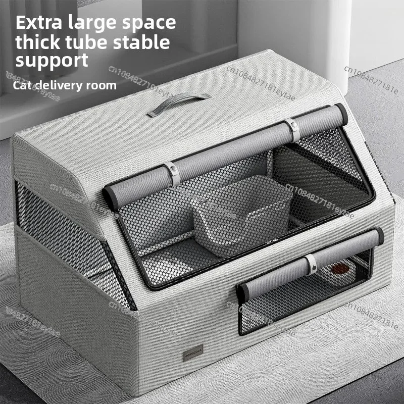 Enclosed Cat Maternity House Private Delivery Room for Pregnant Kitten Breathable Tent Comfortable Nest for Labor Nursing
Enclosed Cat Maternity House Private Delivery Room for Pregnant Kitten Breathable Tent Comfortable Nest for Labor Nursing