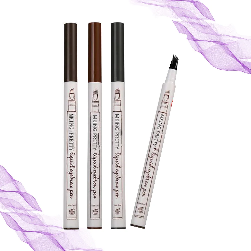 4pcs Waterproof Eyebrow Pencil Liquid Eyebrow Pen For Women Sweat Proof Long Lasting Tiny Portable Brow Makeup
4pcs Waterproof Eyebrow Pencil Liquid Eyebrow Pen For Women Sweat Proof Long Lasting Tiny Portable Brow Makeup