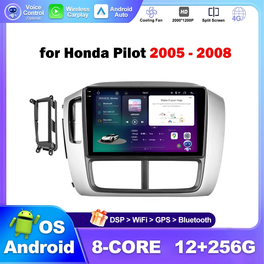 9 inch for Honda Pilot 2005 - 2008 Android Car Radio Multimedia Video Player GPS Navigation Stereo Wireless Carplay BT WiFi
9 inch for Honda Pilot 2005 - 2008 Android Car Radio Multimedia Video Player GPS Navigation Stereo Wireless Carplay BT WiFi