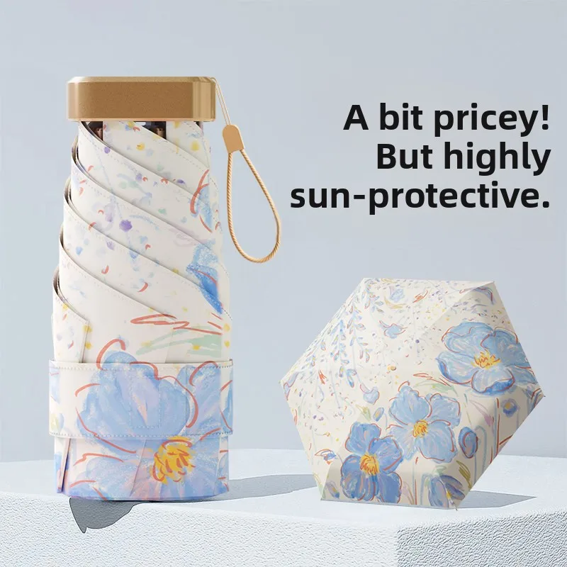 Ultra-Light Capsule Umbrella Student Outdoor Women's Sunshade Umbrella Waterproof Iron Rod Sunscreen Umbrella Compact Size
Ultra-Light Capsule Umbrella Student Outdoor Women's Sunshade Umbrella Waterproof Iron Rod Sunscreen Umbrella Compact Size
