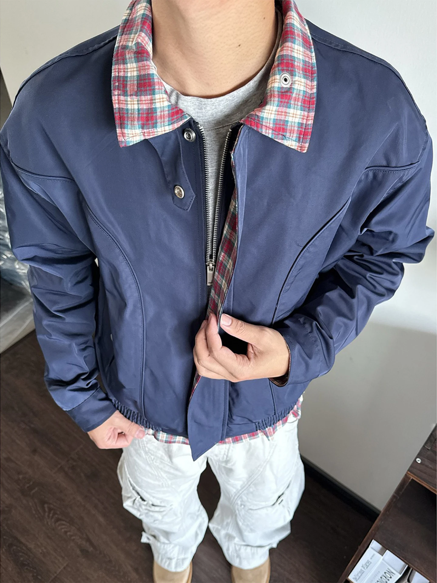 American Retro Men's Baseball Jaet Two-Piece Splicing Design Cleanfit Collar Casual Outerwear Wear Resistant Long Sve
American Retro Men's Baseball Jaet Two-Piece Splicing Design Cleanfit Collar Casual Outerwear Wear Resistant Long Sve