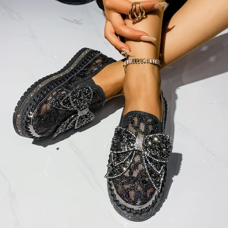2026 Bling Sequine Upper Women Flat Heel Shoe Luxury Butterfly Street Style Casual Footwear Drop Shipping Flats Plus Size 44
2026 Bling Sequine Upper Women Flat Heel Shoe Luxury Butterfly Street Style Casual Footwear Drop Shipping Flats Plus Size 44