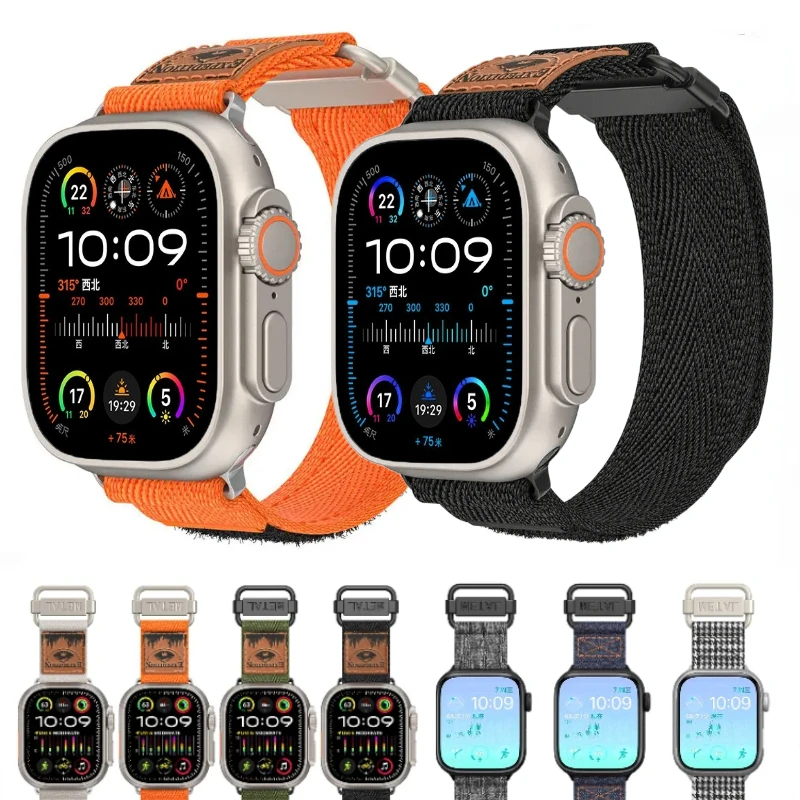 Nylon Loop Strap for Apple Watch Band Ultra 2 10 9 8 7 49mm 46mm 45mm 41mm Bracelet Wristband IWatch 6 5 4 3 SE2 44mm 42mm 40mm
Nylon Loop Strap for Apple Watch Band Ultra 2 10 9 8 7 49mm 46mm 45mm 41mm Bracelet Wristband IWatch 6 5 4 3 SE2 44mm 42mm 40mm