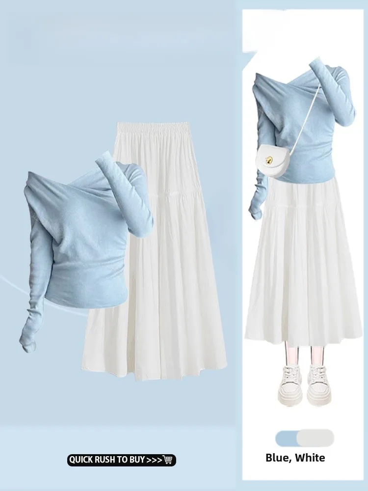 Early Autumn Short Slim Fit Asymmetrical One Shoulder Long Sleeve Women's Top with Tea Color Dress Two Piece Set
Early Autumn Short Slim Fit Asymmetrical One Shoulder Long Sleeve Women's Top with Tea Color Dress Two Piece Set