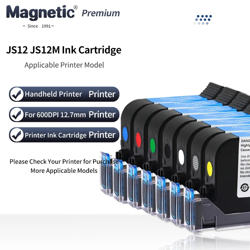 JS12 JS12M 600DPI 12,7 мм Ручной термоструйный принтер Быстросохнущий экосольвентный картридж с чернилами Мини-принтер Черный Красный Синий Белый
JS12 JS12M 600DPI 12,7 мм Ручной термоструйный принтер Быстросохнущий экосольвентный картридж с чернилами Мини-принтер Черный Красный Синий Белый