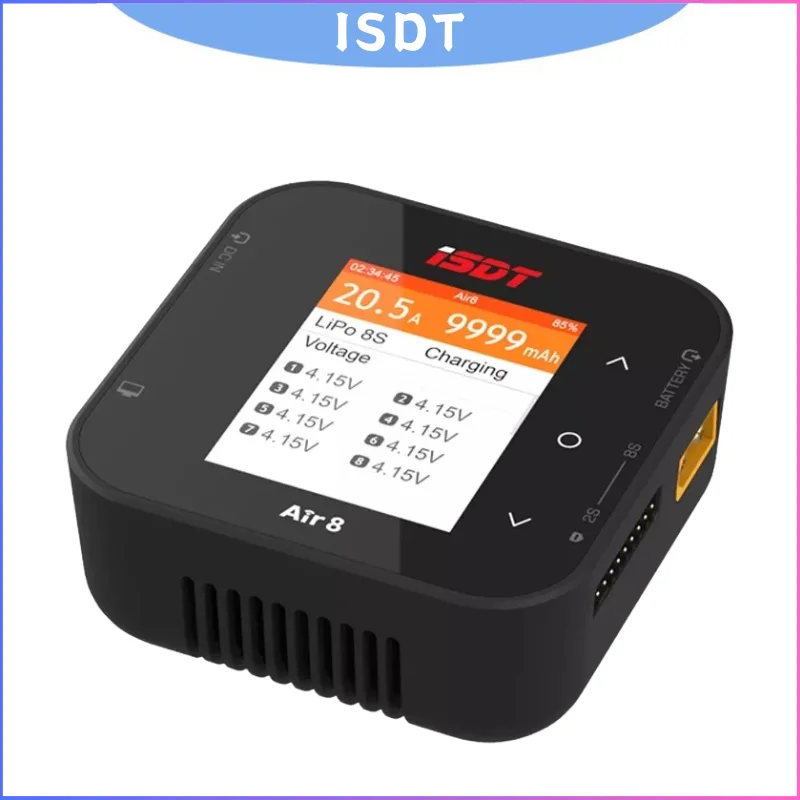 ISDT Air8 BattAir 500W 20A Высокомощное балансное зарядное устройство-разрядное устройство - управление через приложение для LiFe LiPo LiHV NiMH Pb Smart Charging System
ISDT Air8 BattAir 500W 20A Высокомощное балансное зарядное устройство-разрядное устройство - управление через приложение для LiFe LiPo LiHV NiMH Pb Smart Charging System