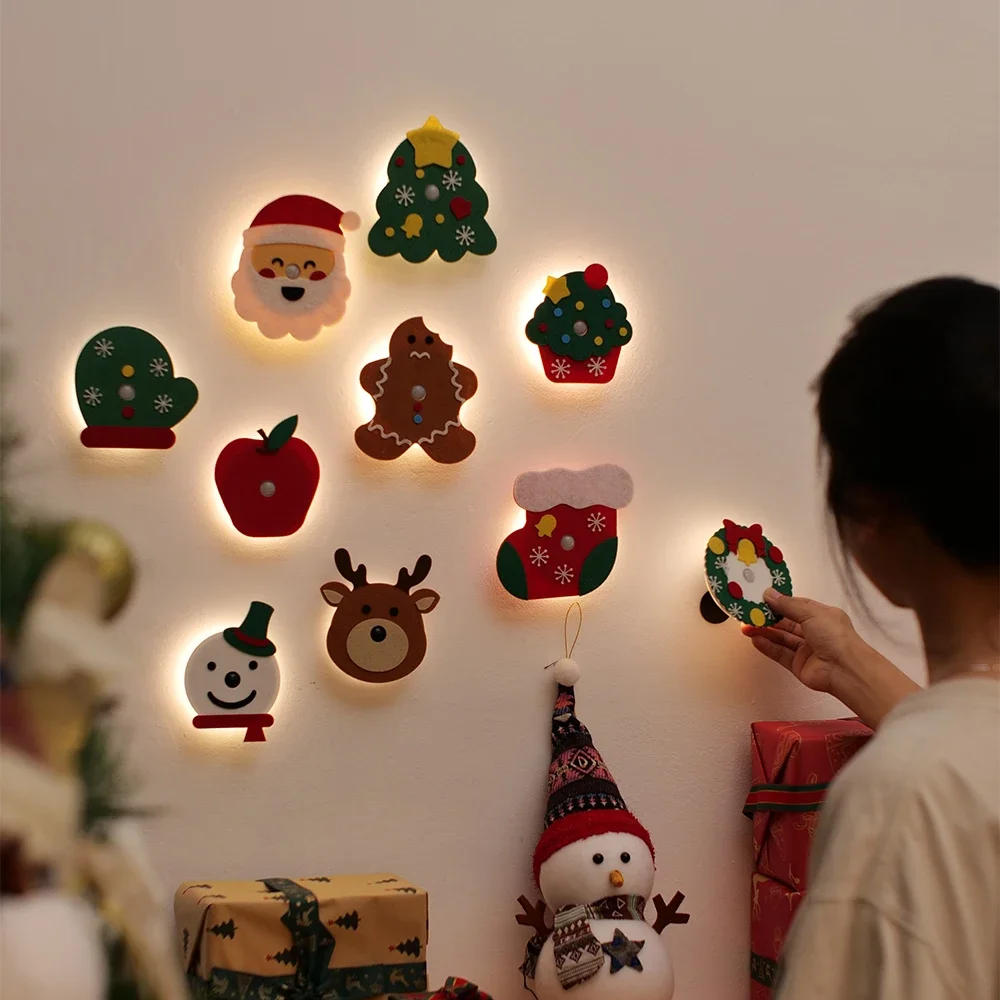Christmas Lamp Christmas LED Wool Felt Sensor Night Light LED Human Induction Wall Lamp Christmas Decorations 2024 Xmas Gifts
Christmas Lamp Christmas LED Wool Felt Sensor Night Light LED Human Induction Wall Lamp Christmas Decorations 2024 Xmas Gifts