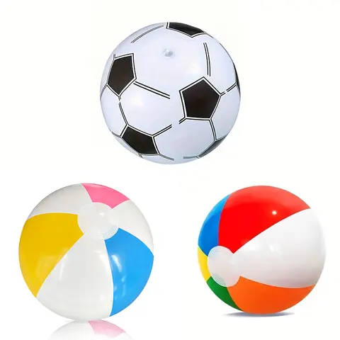 1pc Inflatable Beach Ball,30cm six-color ball,35cm football,40cm four-color ball,Swimming Pool Beach Party Decoration Ball