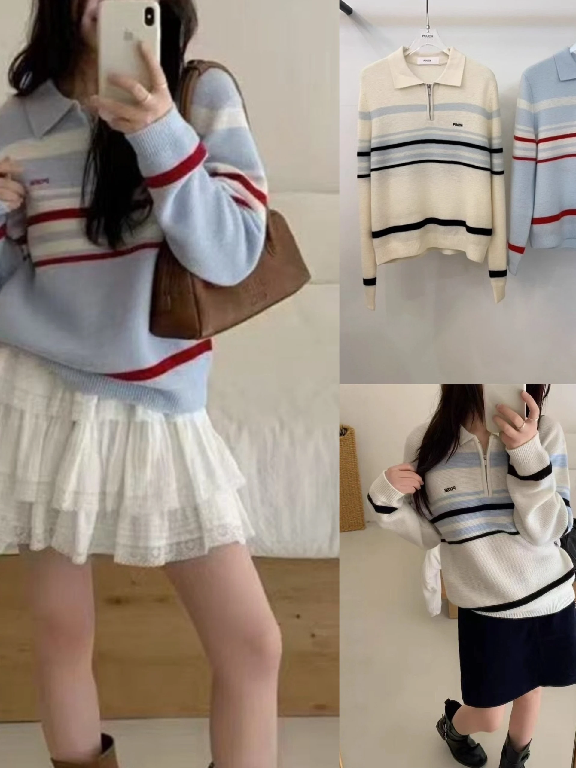 Soft Woolen Knitted Sweater f Zipper Stripe Pattern Fine Yarn Casual Sle Women's Overhead Knitwear Regular Thin
Soft Woolen Knitted Sweater f Zipper Stripe Pattern Fine Yarn Casual Sle Women's Overhead Knitwear Regular Thin