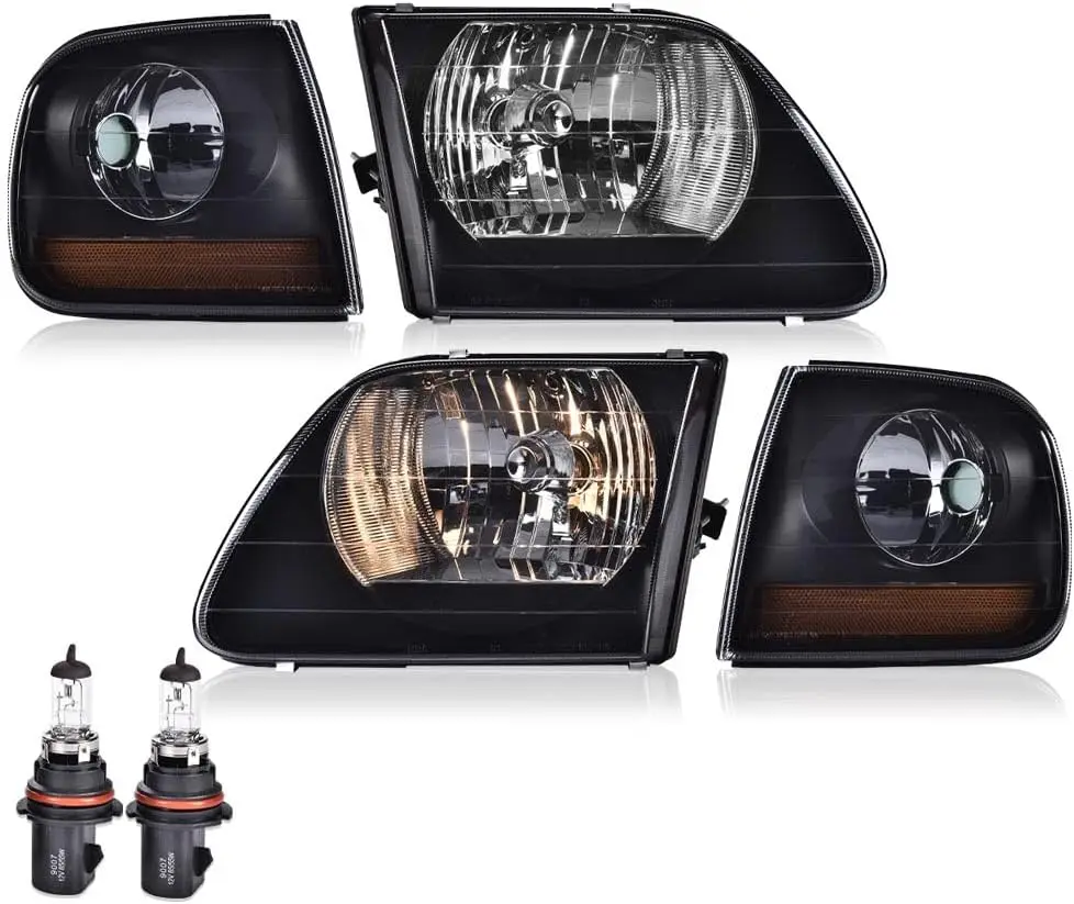 Фара и стояночные фары, совместимые с Ford F150 1997-2003/подходят для Ford F250 97-99/подходят для Ford Expedition 97-02 дымчатый черный янтарный
Фара и стояночные фары, совместимые с Ford F150 1997-2003/подходят для Ford F250 97-99/подходят для Ford Expedition 97-02 дымчатый черный янтарный