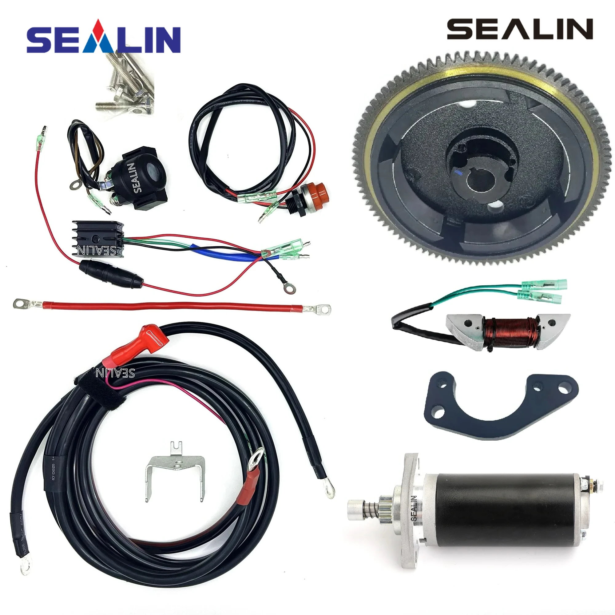 Electric Start Kits Fit 2 Stroke 6HP 8HP 9.8HP M6B M8B M9.8B Outboard Motor
Electric Start Kits Fit 2 Stroke 6HP 8HP 9.8HP M6B M8B M9.8B Outboard Motor