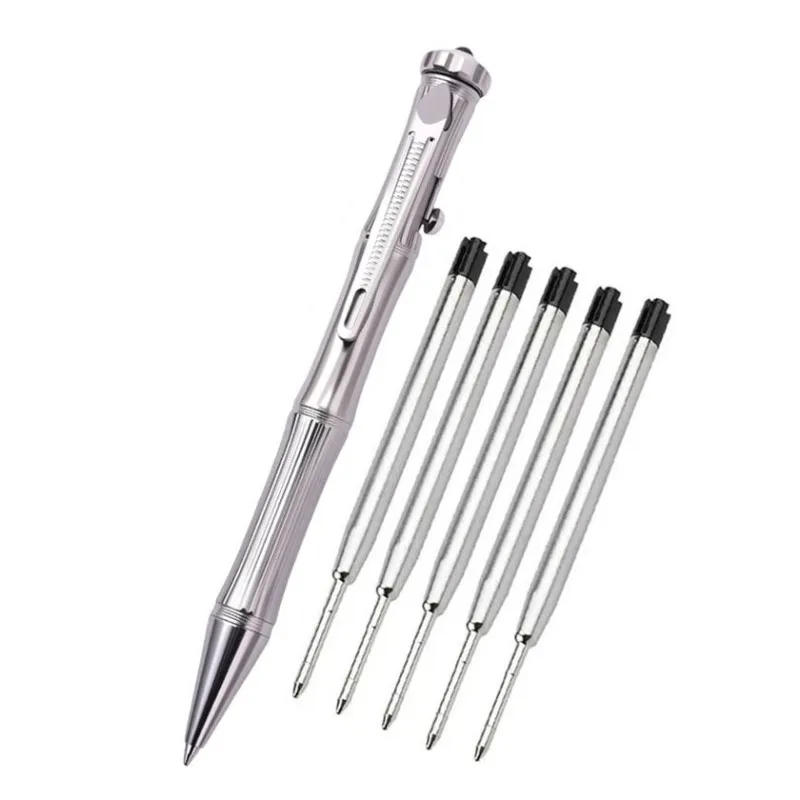 Тактическая ручка из титанового сплава G2, фирменная деловая ручка, аварийный выключатель для выживания, палец, вращающийся декомпрессионный подарочный инструмент
Тактическая ручка из титанового сплава G2, фирменная деловая ручка, аварийный выключатель для выживания, палец, вращающийся декомпрессионный подарочный инструмент