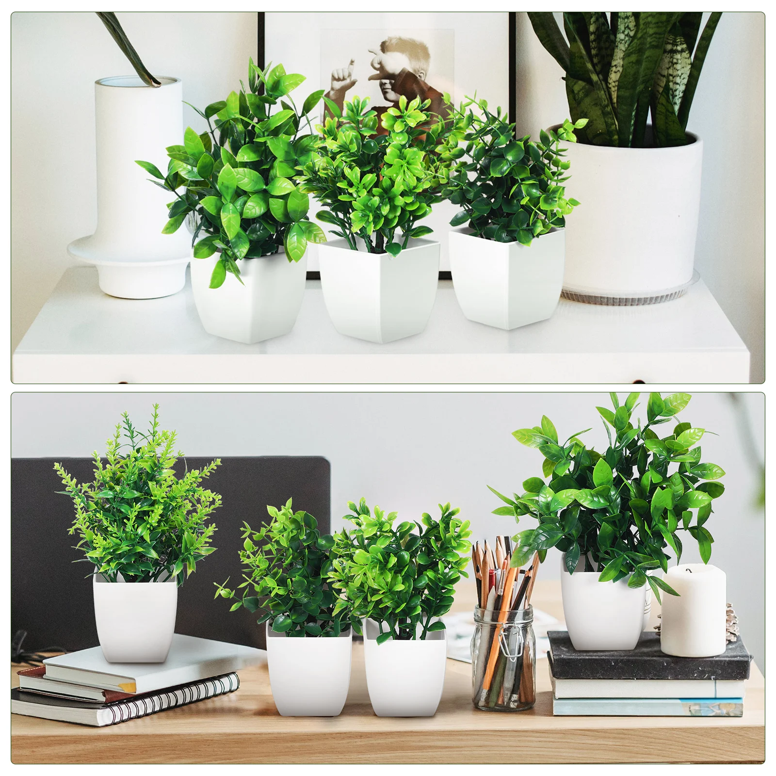4pcs Artificial Plants Home Decor Faux Potted Desktop Green naments Plastic Plant Set Realistic Safe Versatile
4pcs Artificial Plants Home Decor Faux Potted Desktop Green naments Plastic Plant Set Realistic Safe Versatile
