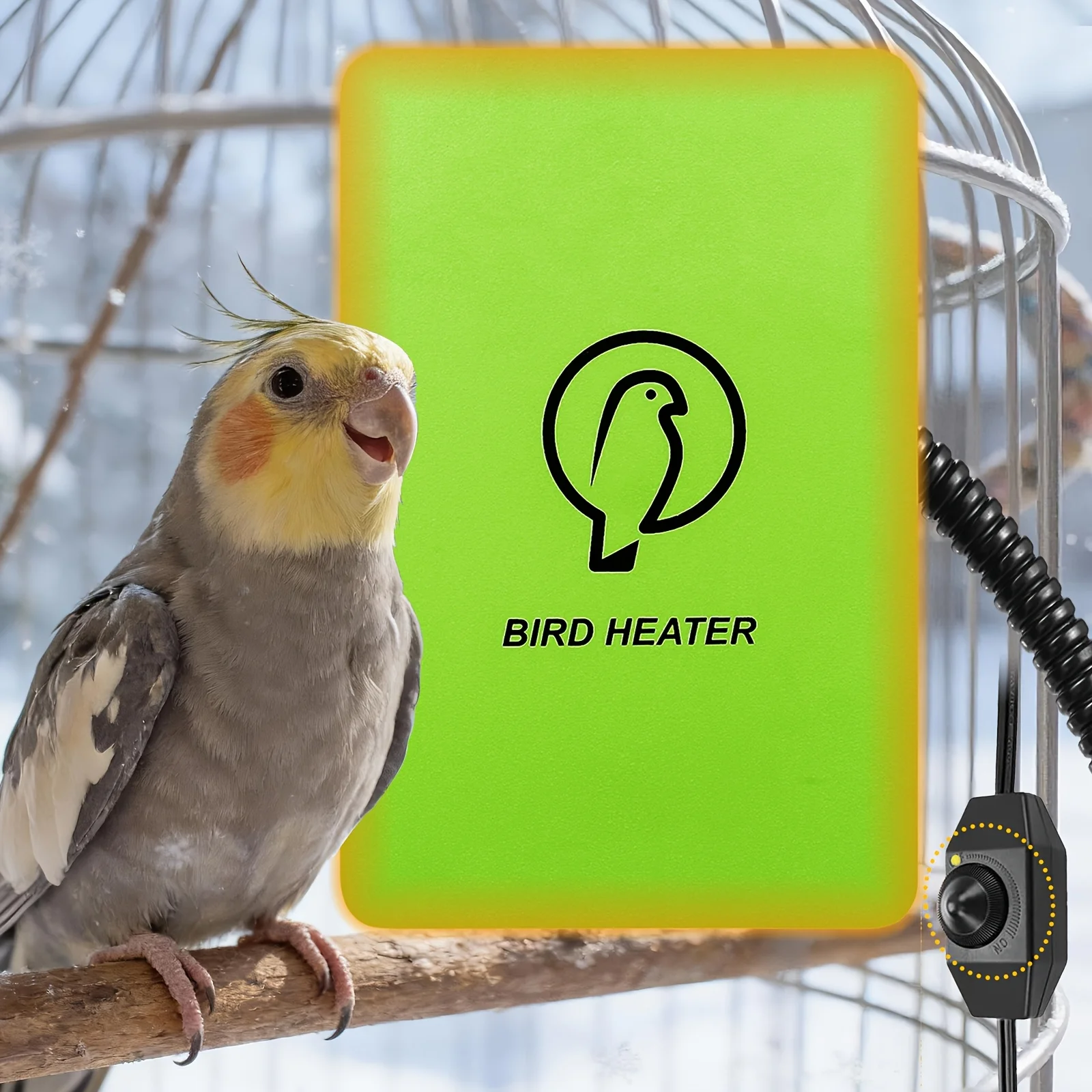 10W Bird Cage Heater, Bird Warmer with Rotary Switch and Power LED, Bird Cage Heating Pad for African Grey, Parakeets, Parrots, Exotic Pet Birds, with Anti Bite Rope 3.7×5.7 Inches
10W Bird Cage Heater, Bird Warmer with Rotary Switch and Power LED, Bird Cage Heating Pad for African Grey, Parakeets, Parrots, Exotic Pet Birds, with Anti Bite Rope 3.7×5.7 Inches