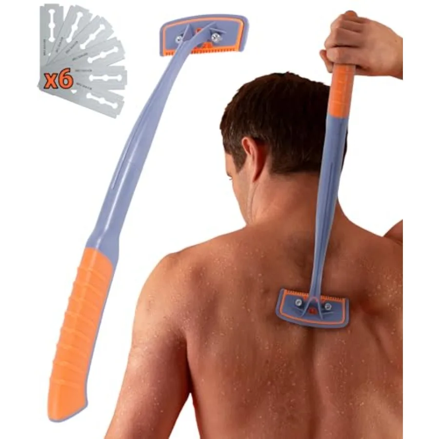BRO SHAVER 3.0 +6 Blades, Back Shaver for Men DIY Back and Body Hair Trimmer. Shave Wet or Dry. Uses Double Edge Razor Blades.
BRO SHAVER 3.0 +6 Blades, Back Shaver for Men DIY Back and Body Hair Trimmer. Shave Wet or Dry. Uses Double Edge Razor Blades.