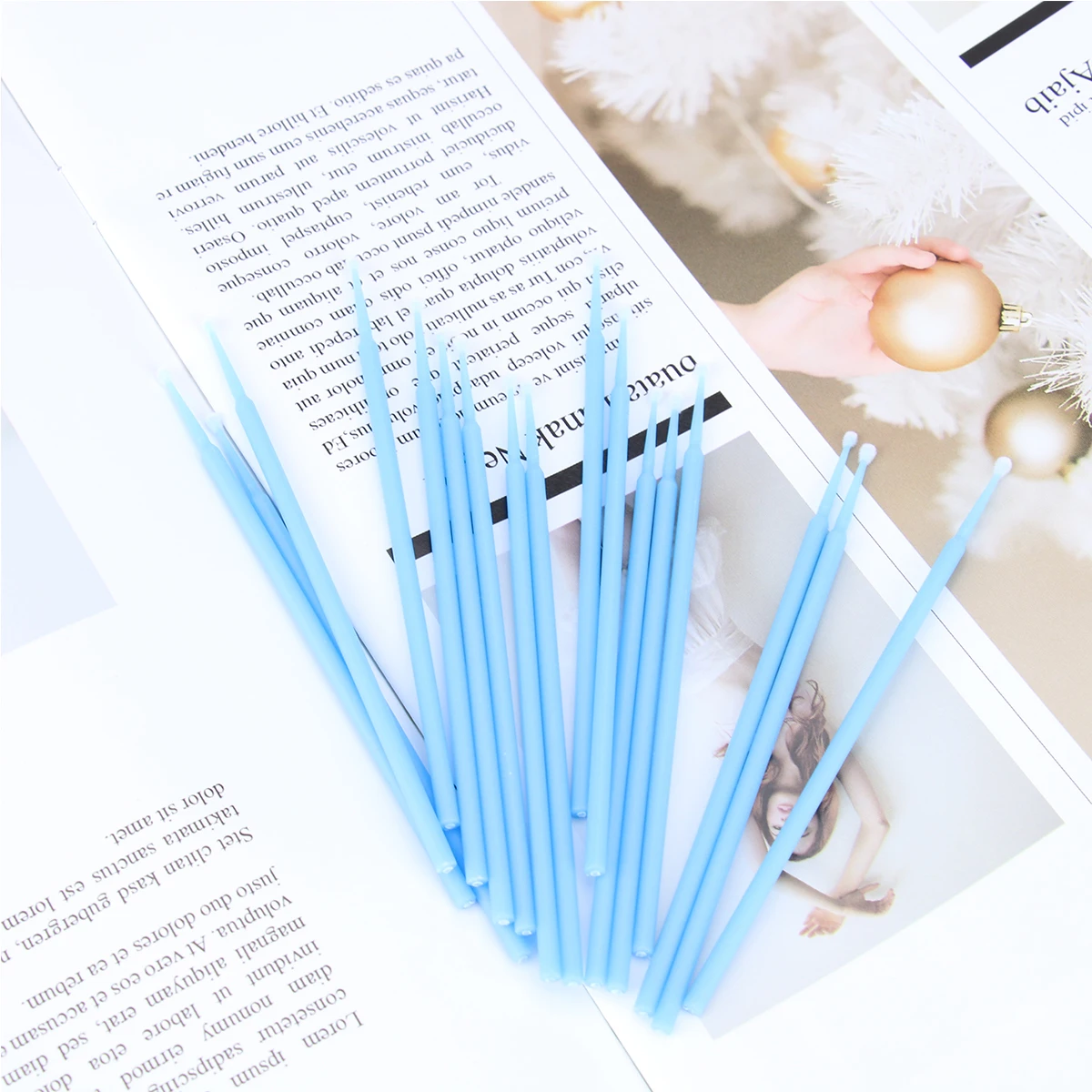 100pcs Disposable Micro Applicator Eyelash Extension Cotton Swab Eyelash Micro Brush Wands Makeup Tools Size L (Light Blue)
100pcs Disposable Micro Applicator Eyelash Extension Cotton Swab Eyelash Micro Brush Wands Makeup Tools Size L (Light Blue)