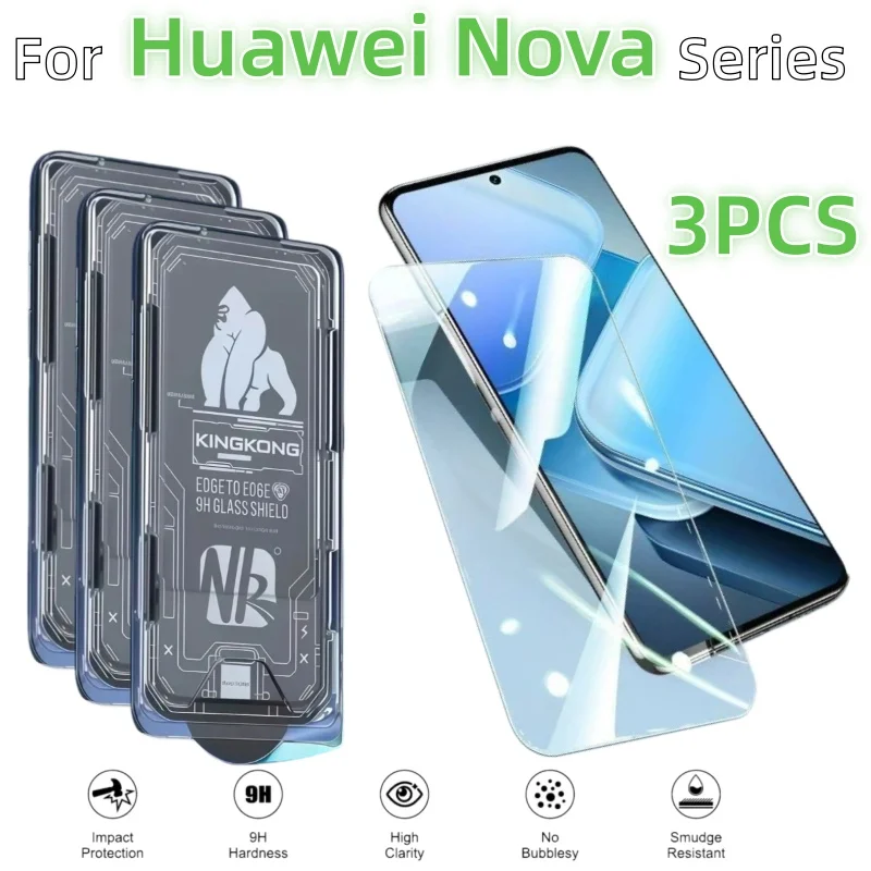 3Pcs Tempered Glass Screen Protector For HUAWEI Nova Y90 Y72s Y71 Y70 Y91 12 12S 12i 13 4G 9H No Dust Bubbles
3Pcs Tempered Glass Screen Protector For HUAWEI Nova Y90 Y72s Y71 Y70 Y91 12 12S 12i 13 4G 9H No Dust Bubbles