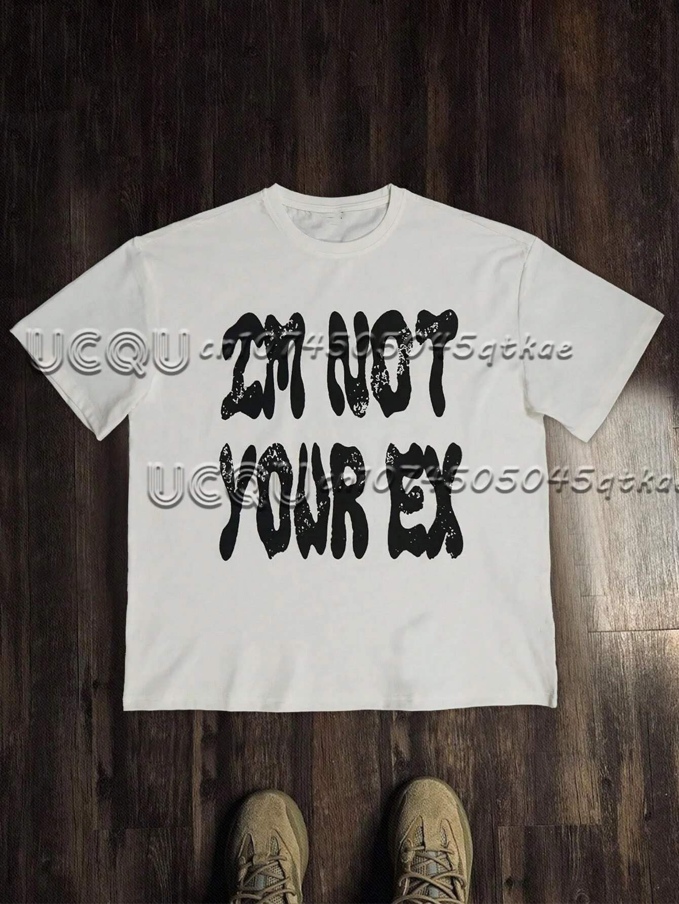 Футболка с принтом «I'm Not Your Ex» и круглым вырезом, свободная повседневная футболка с короткими рукавами, индивидуальный дизайн, нишевый женский топ
Футболка с принтом «I'm Not Your Ex» и круглым вырезом, свободная повседневная футболка с короткими рукавами, индивидуальный дизайн, нишевый женский топ