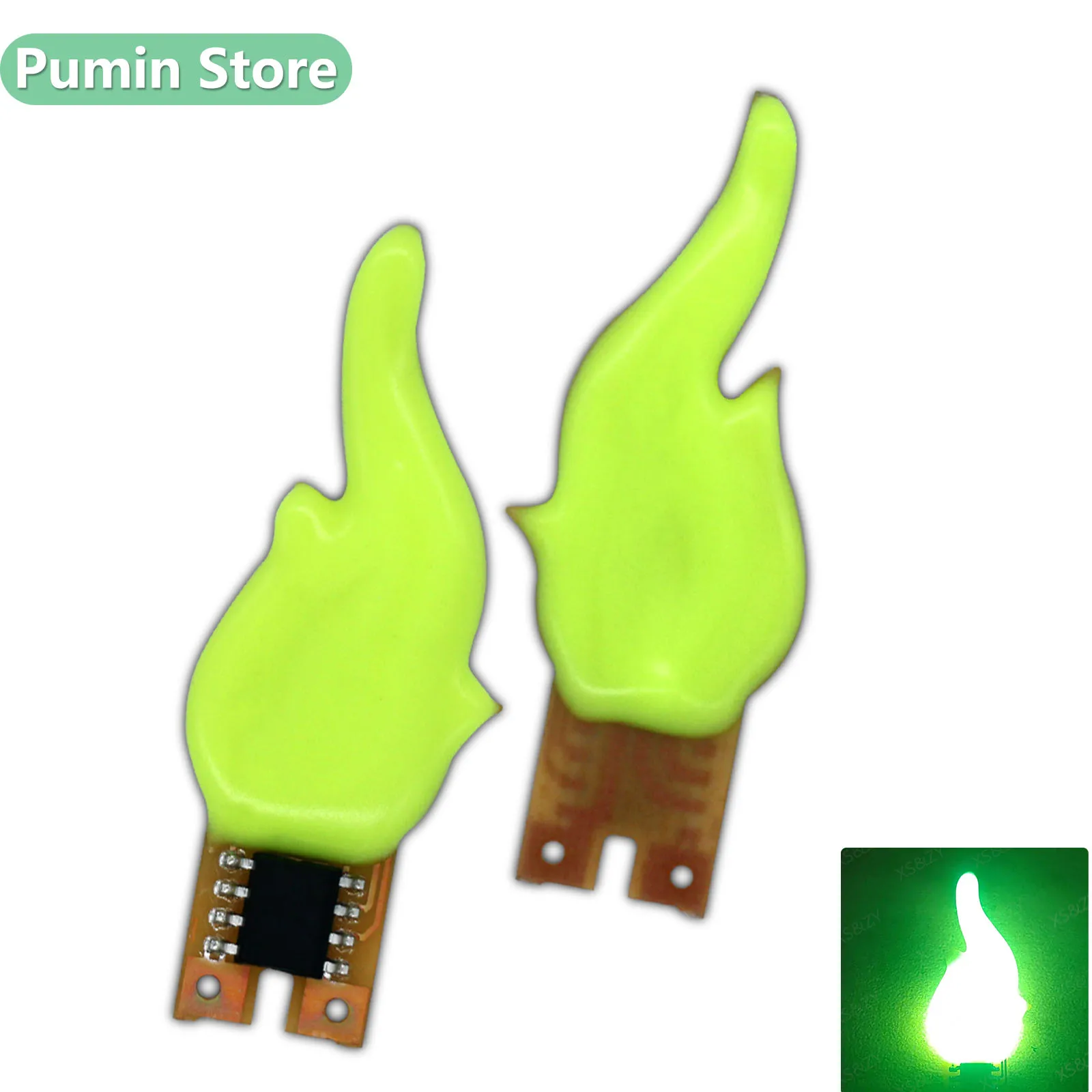 LED Retro Candle Filament Flame Bead DC3V 20mA Intelligent IC Green Suitable For Holiday Light Source Light Bulb Alien Light DIY
LED Retro Candle Filament Flame Bead DC3V 20mA Intelligent IC Green Suitable For Holiday Light Source Light Bulb Alien Light DIY