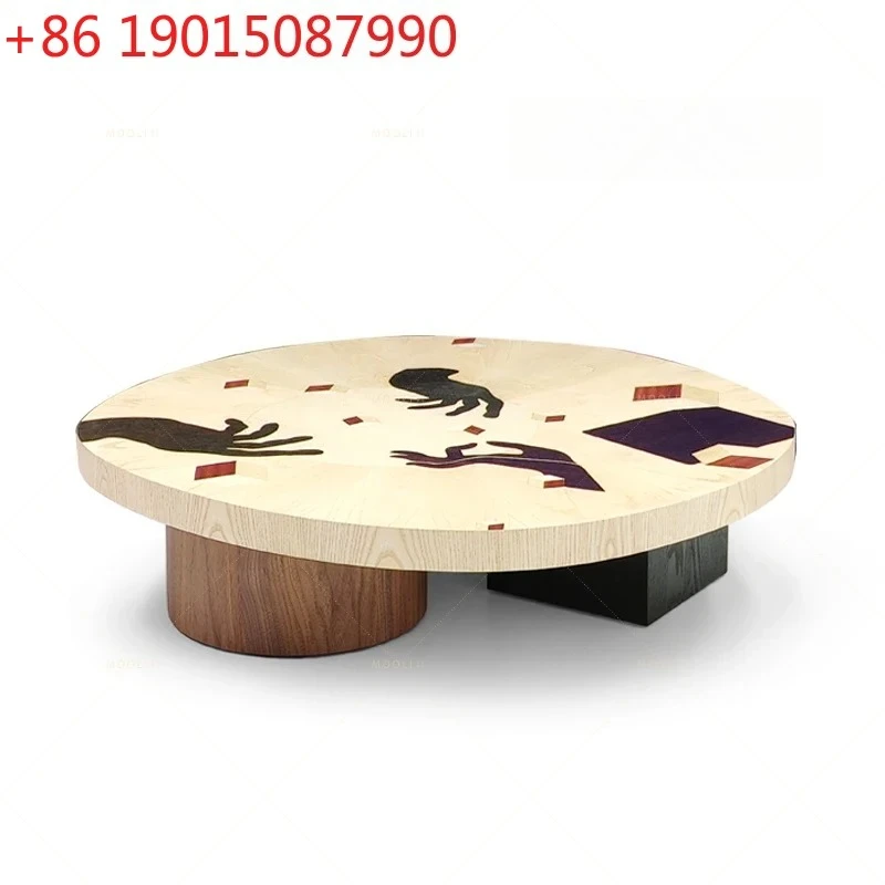 Medieval style solid wood coffee table combination modern simple living room home small apartment designer fashion
Medieval style solid wood coffee table combination modern simple living room home small apartment designer fashion