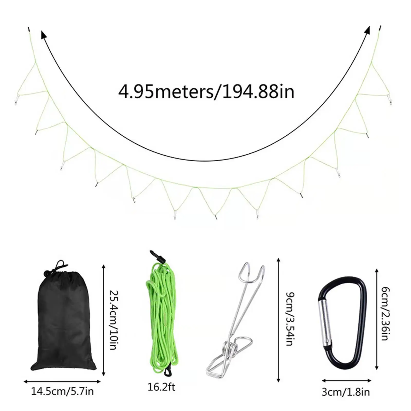 The Dark Outdoor Hanging Rope Travel Clothesline and Clothes
The Dark Outdoor Hanging Rope Travel Clothesline and Clothes