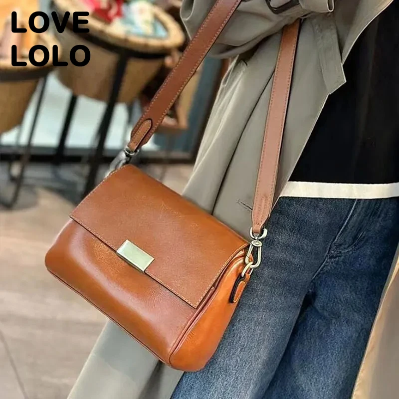 2025 Plant-Tanned Cowhide Shoulder Bag for Women Luxury Top Layer Leather Crossbody Purse Versatile Messenger Handbag
2025 Plant-Tanned Cowhide Shoulder Bag for Women Luxury Top Layer Leather Crossbody Purse Versatile Messenger Handbag