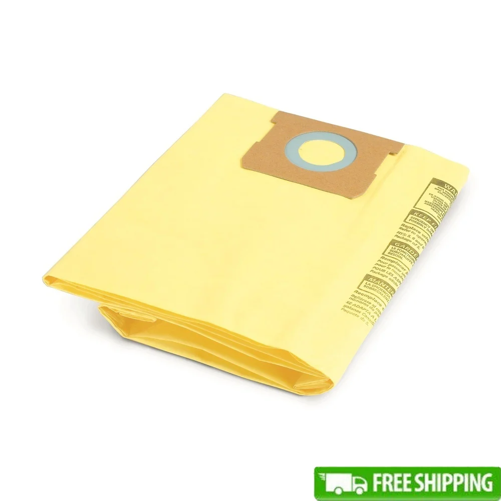 High Efficiency Disposable Filter Bags 2 Pack Dry Pickup Fine Dust Non-Hazardous Materials Compatible with Shop Vac 5-8 Gallon
High Efficiency Disposable Filter Bags 2 Pack Dry Pickup Fine Dust Non-Hazardous Materials Compatible with Shop Vac 5-8 Gallon