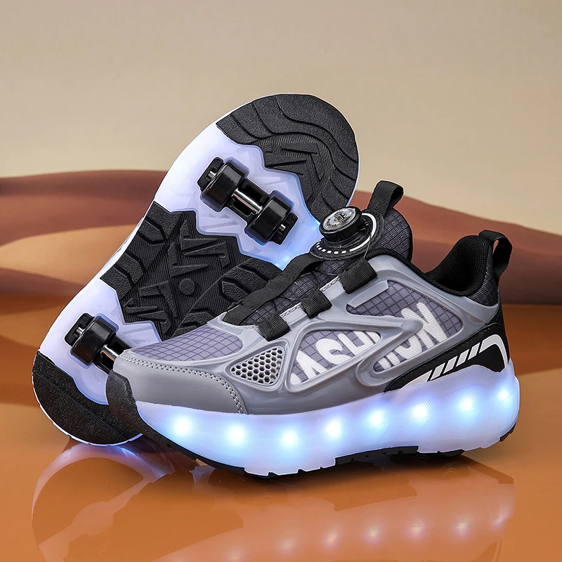 Kids Roller Skate Sport Skateboard Shoes USB Charging Removeable 4 Wheels Luminous Roller Shoes Girls Boys Casual Sports Shoes
Kids Roller Skate Sport Skateboard Shoes USB Charging Removeable 4 Wheels Luminous Roller Shoes Girls Boys Casual Sports Shoes
