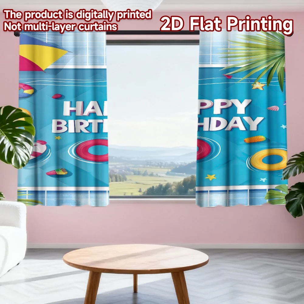 2D flat printing 2pcs Party Curtain Birthday Pool Party Digital Printed Polyester Drapes Festive Holiday for Photo Booths
2D flat printing 2pcs Party Curtain Birthday Pool Party Digital Printed Polyester Drapes Festive Holiday for Photo Booths
