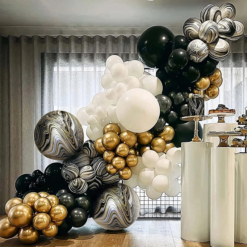 Black Agate Latex Balloons Chrome Metallic Gold Balloon Garland Arch For Wedding Decoration Kids Birthday
Black Agate Latex Balloons Chrome Metallic Gold Balloon Garland Arch For Wedding Decoration Kids Birthday