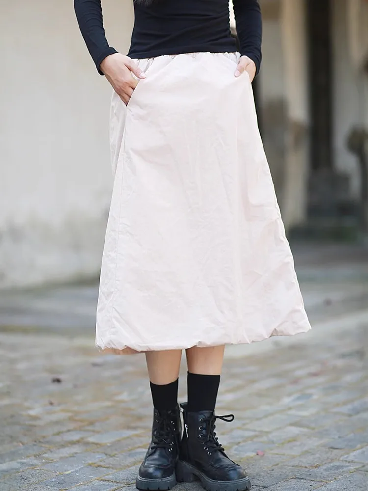 High Waist Thick Warm Casual Skirt Women New 2024 Autumn Vintage Style Solid Color Loose Female Cotton A-line Skirts M316
High Waist Thick Warm Casual Skirt Women New 2024 Autumn Vintage Style Solid Color Loose Female Cotton A-line Skirts M316