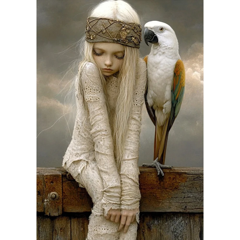 Girl with White Hair and Parrot 500/1000/1200/2000 PCS Jigsaw Puzzles Scenery Family Activity Games for Room Bedroom Home Decor
Girl with White Hair and Parrot 500/1000/1200/2000 PCS Jigsaw Puzzles Scenery Family Activity Games for Room Bedroom Home Decor
